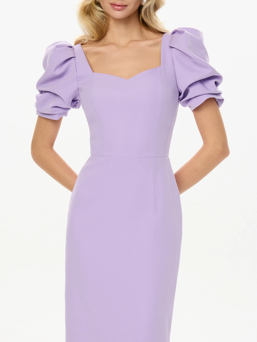 Платье однотонное