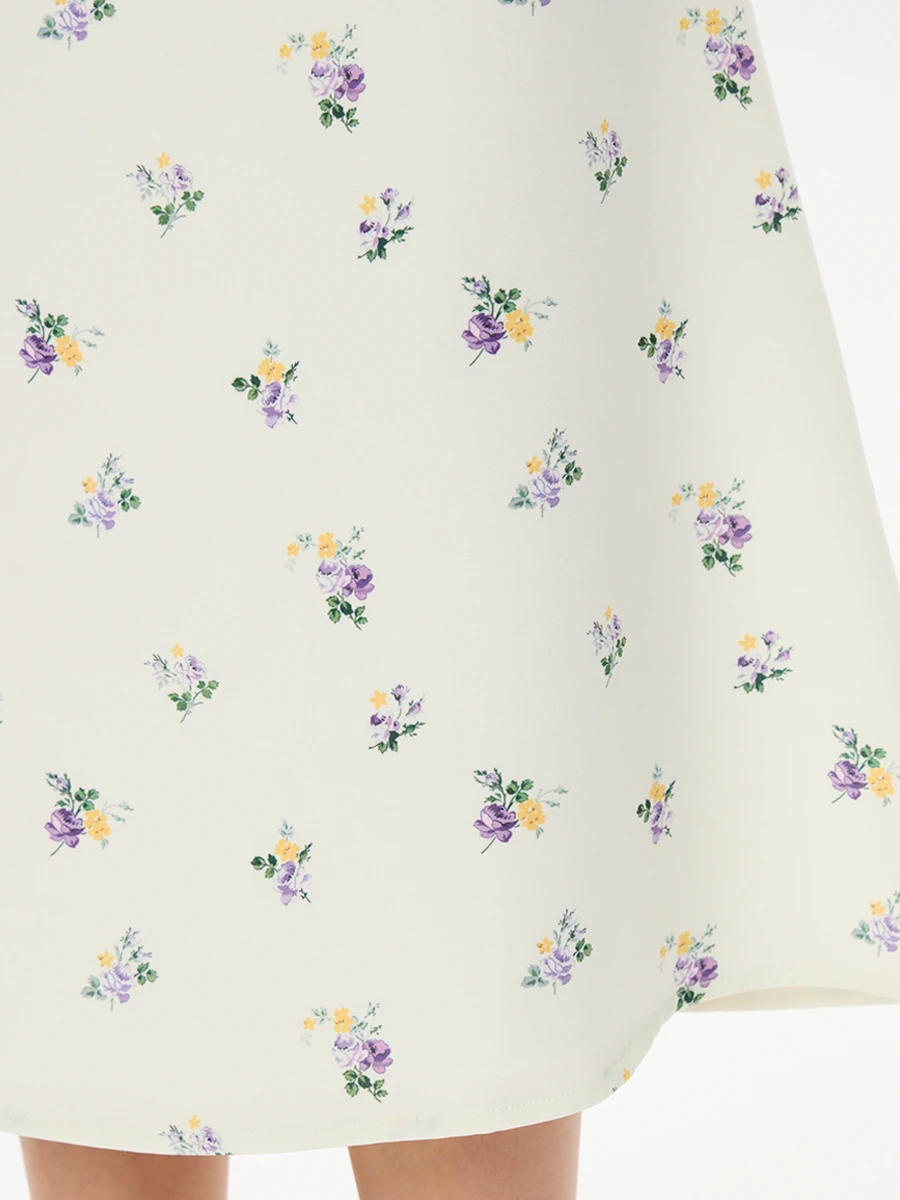 Юбка-годе с принтом