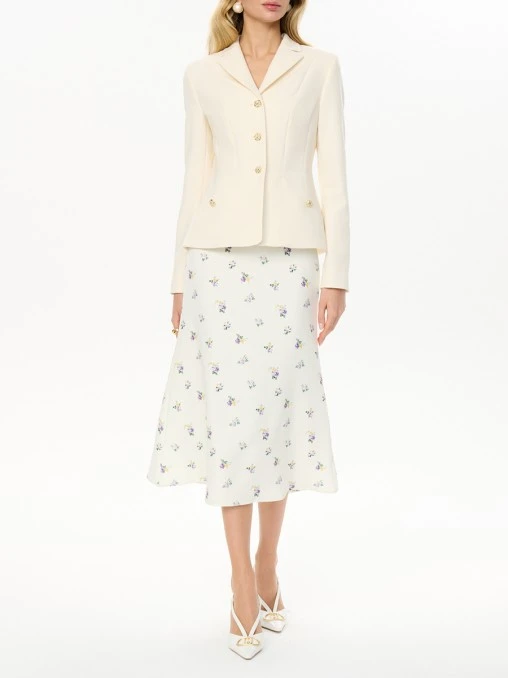 Юбка-годе с принтом POST MERIDIEM