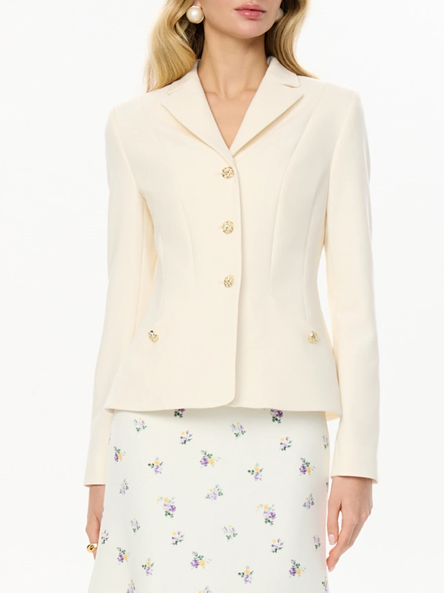 Жакет однотонный