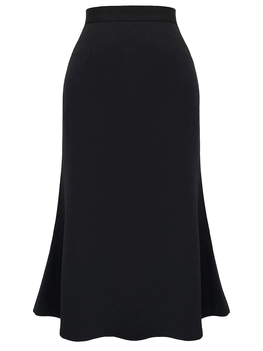 Юбка однотонная