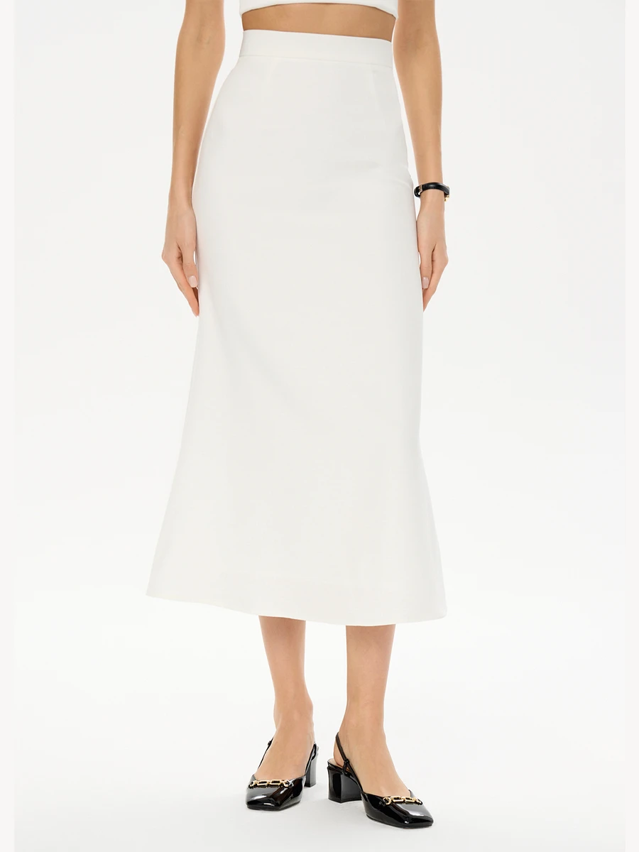 Юбка однотонная