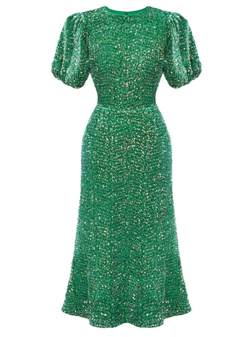 Платье бархатное с пайетками POST MERIDIEM