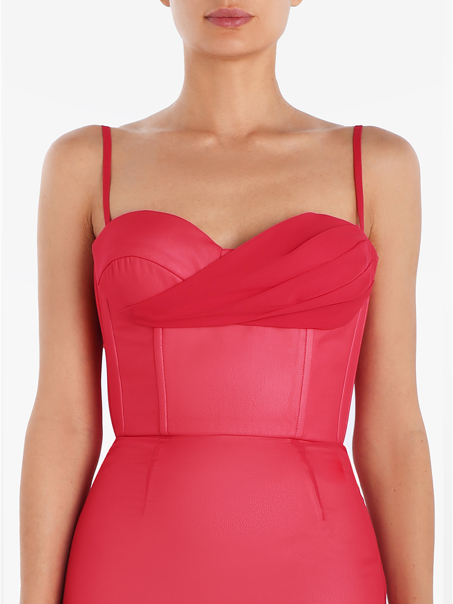 Платье однотонное