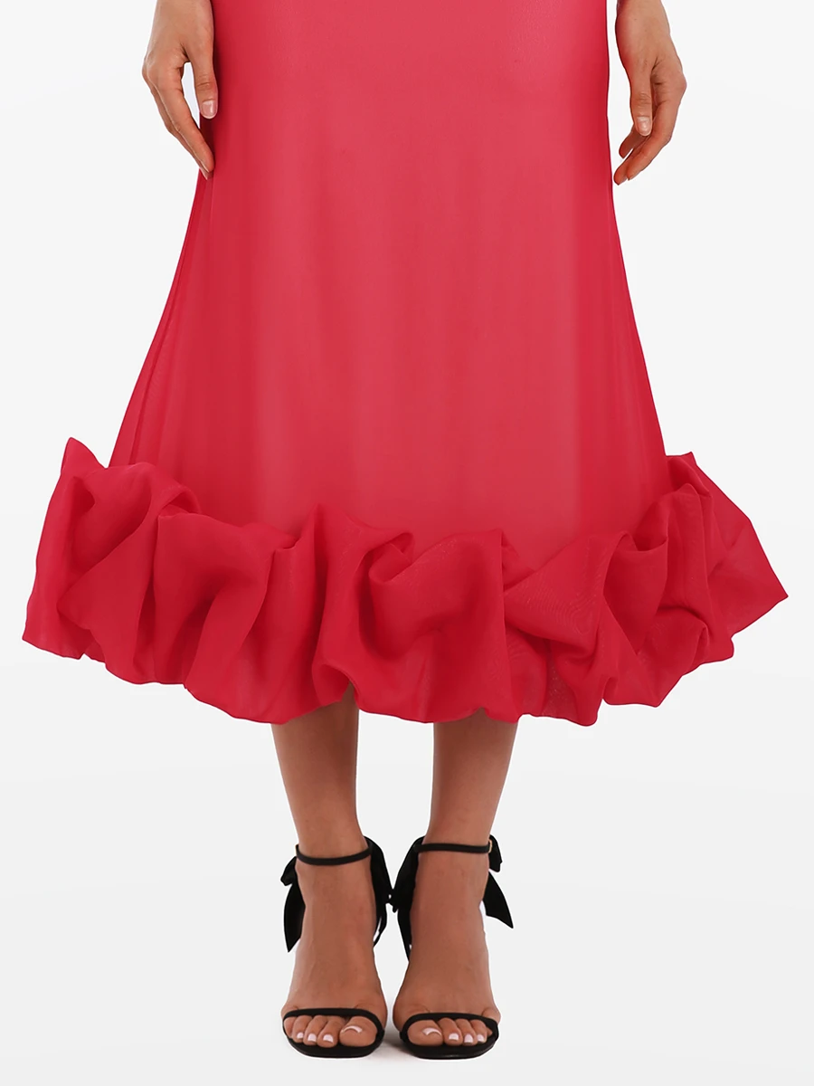 Платье однотонное