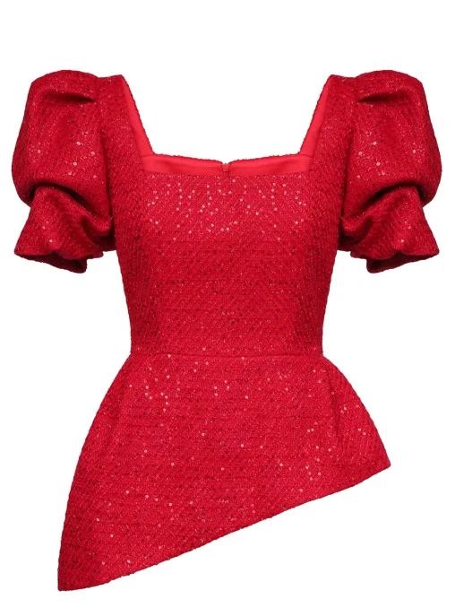 Топ из твида с пайетками POST MERIDIEM