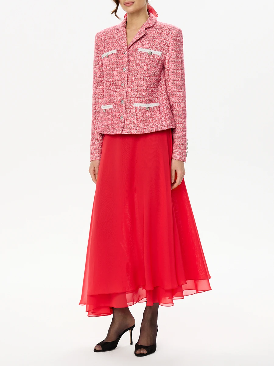 Юбка шифоновая