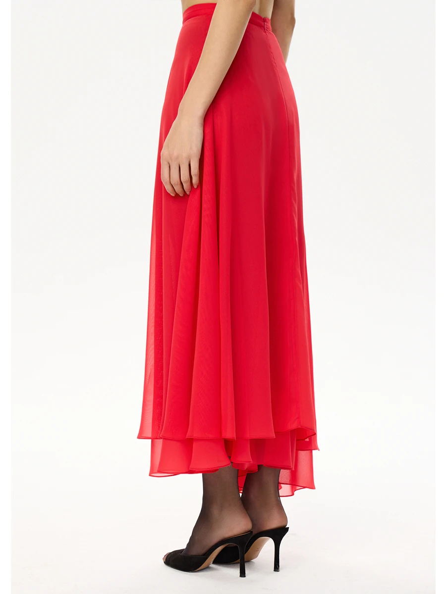 Юбка шифоновая