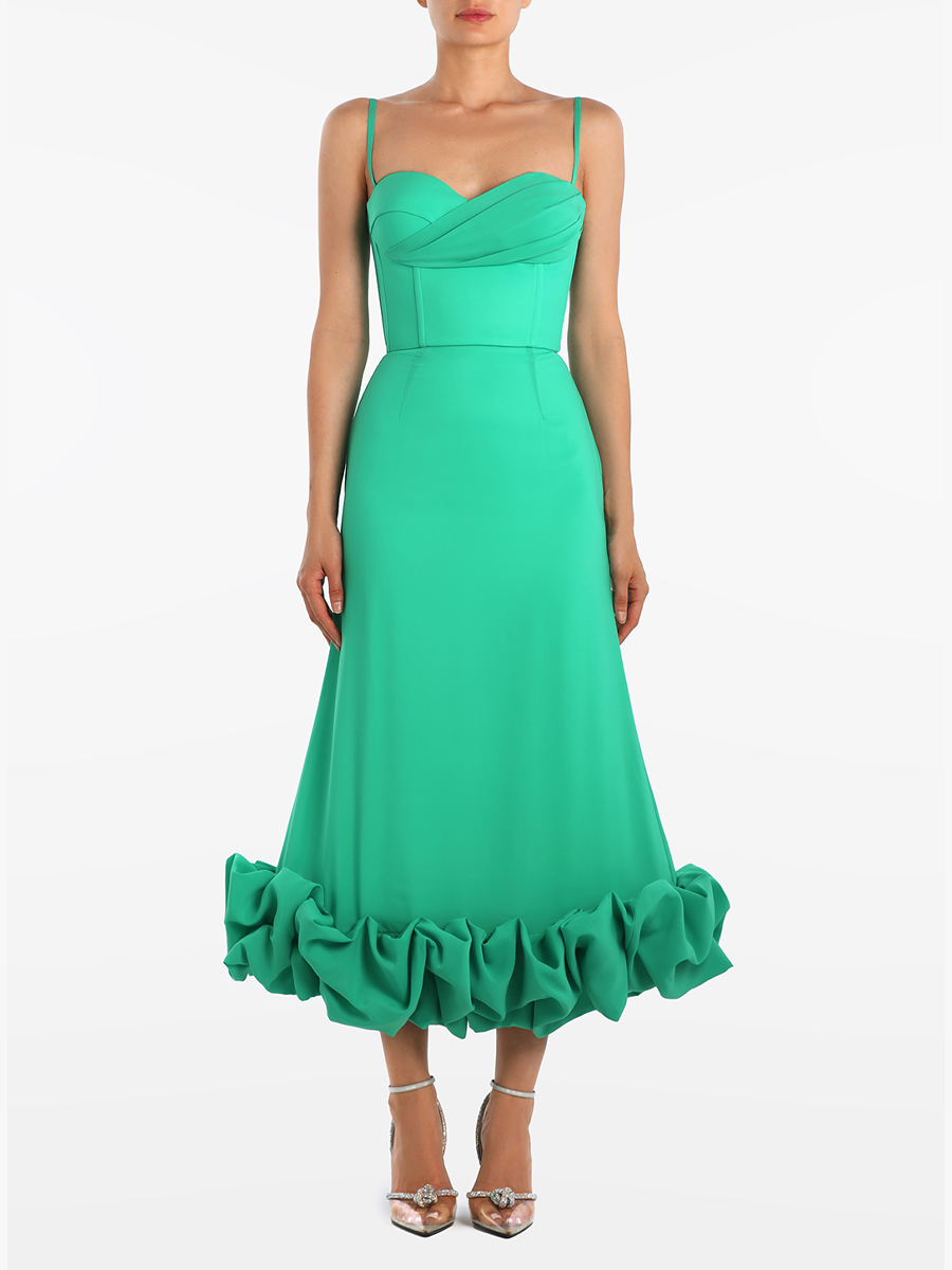 Платье однотонное