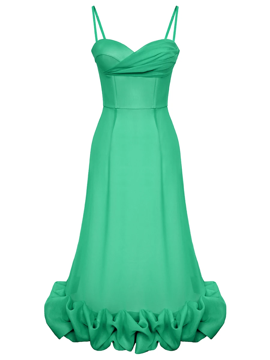 Платье однотонное