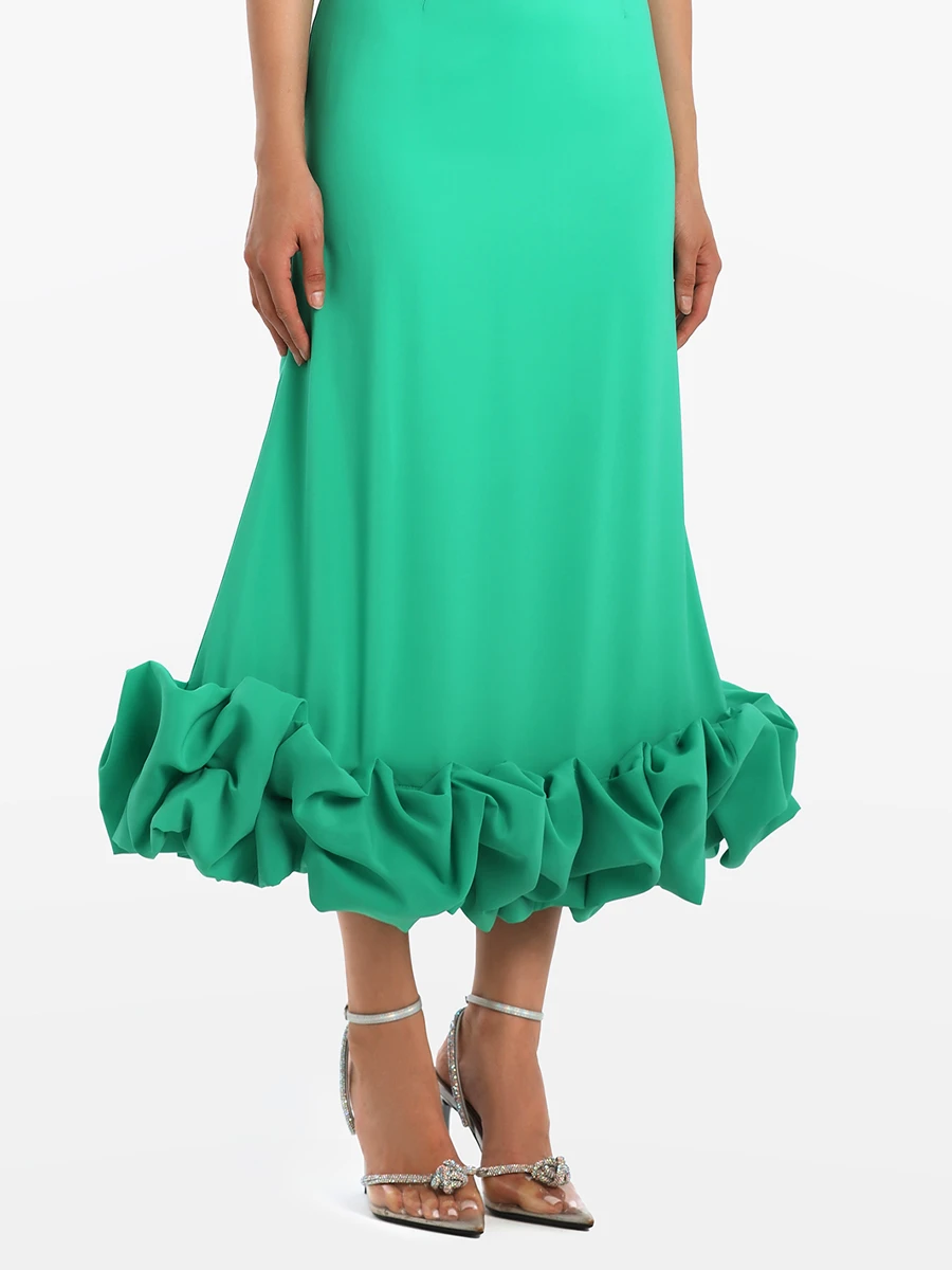 Платье однотонное