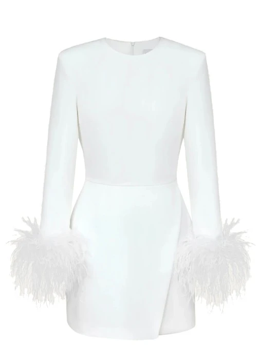 Платье с перьями POST MERIDIEM