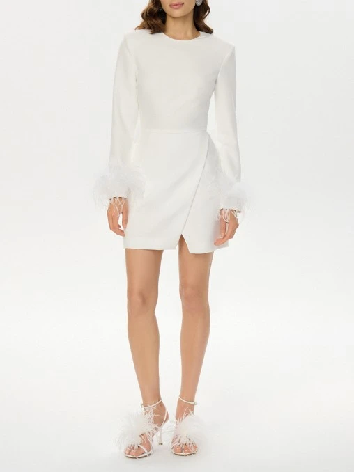 Платье с перьями POST MERIDIEM