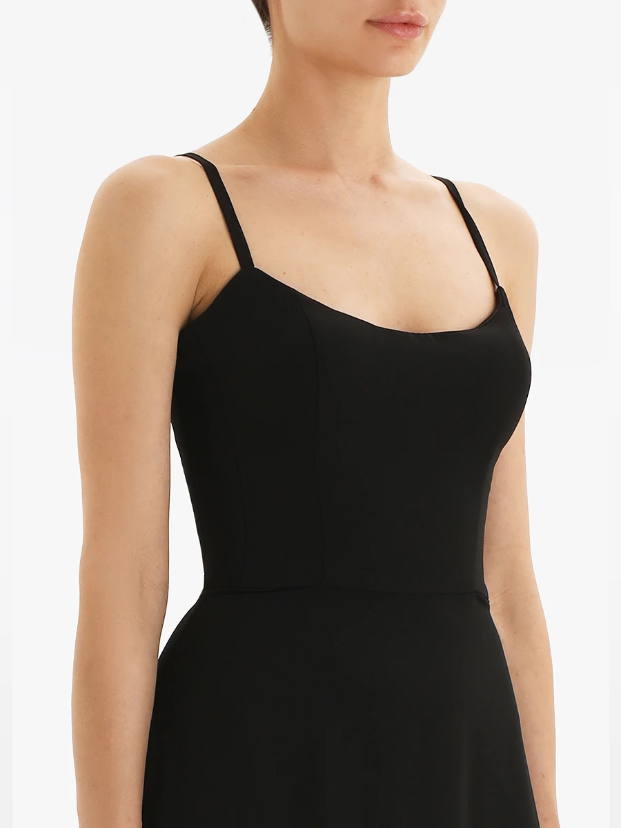 Платье-бюстье однотонное