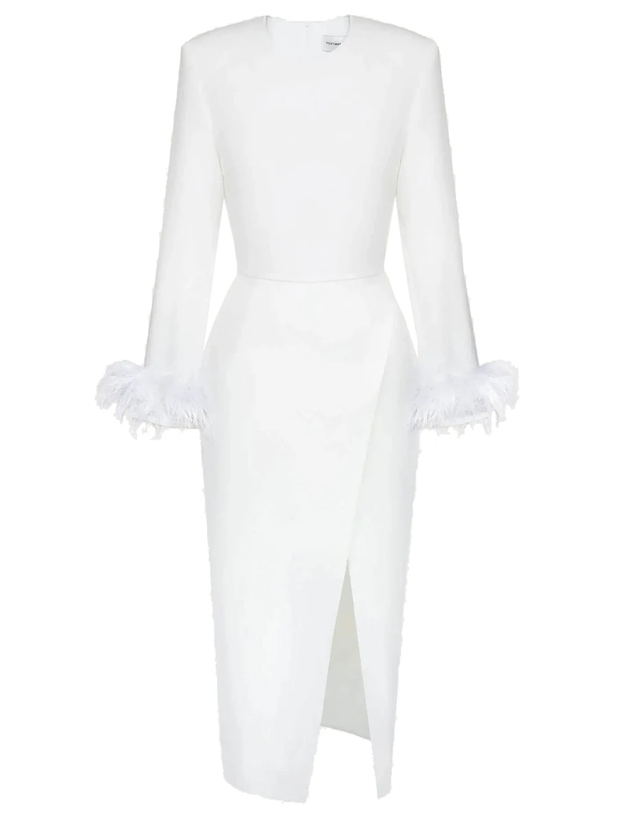 Платье однотонное