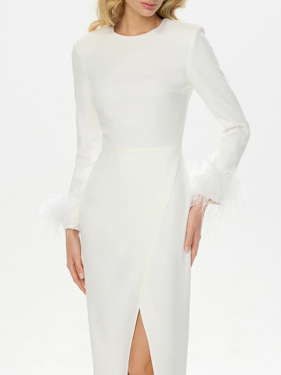 Платье однотонное