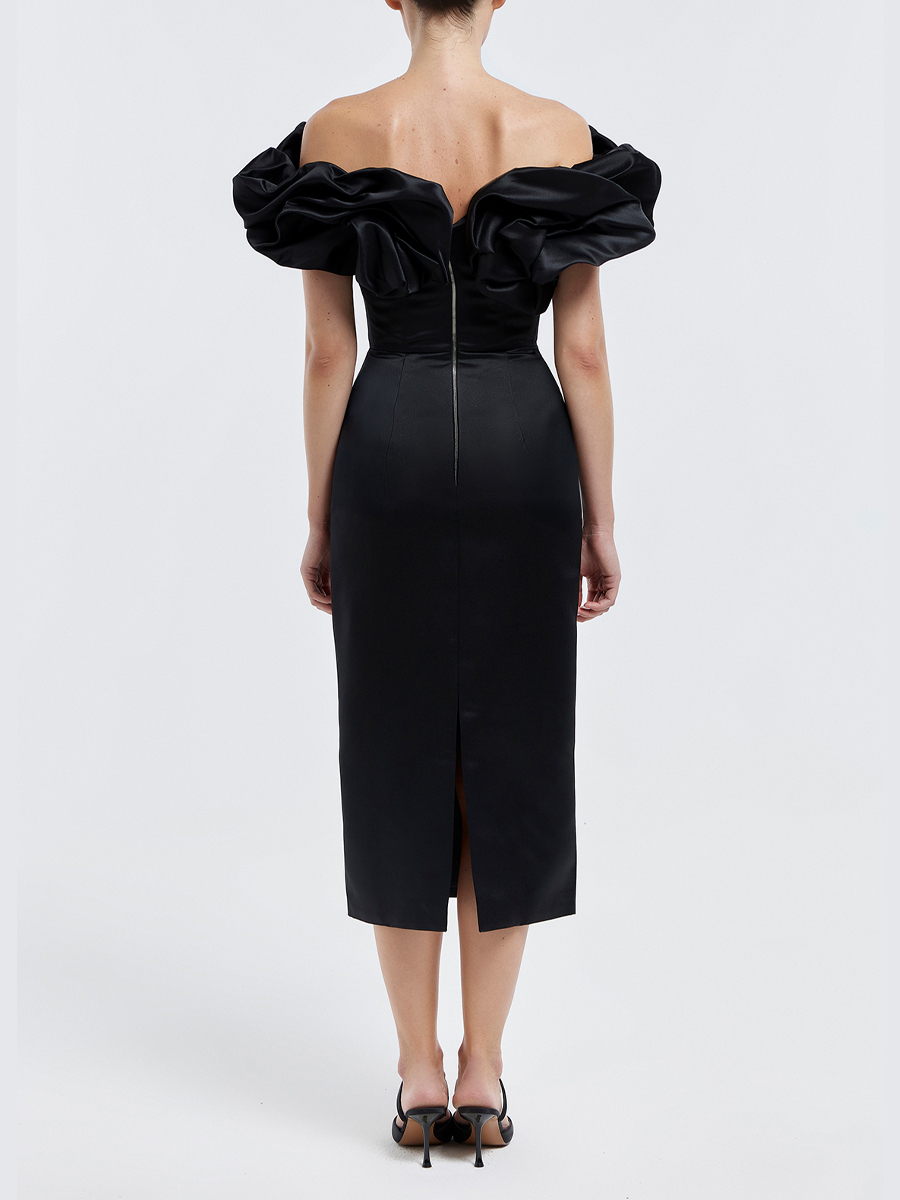 Платье однотонное