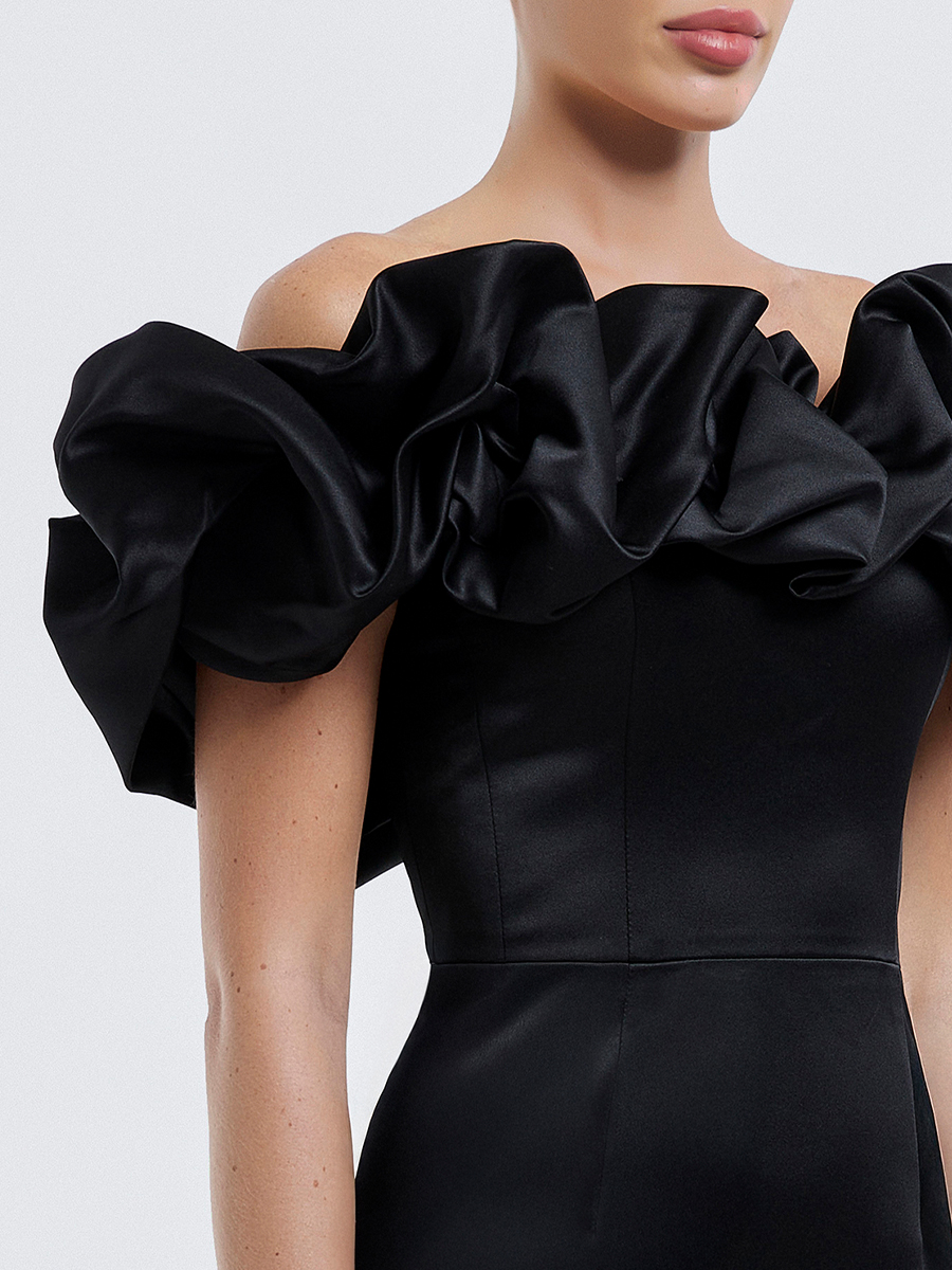 Платье однотонное