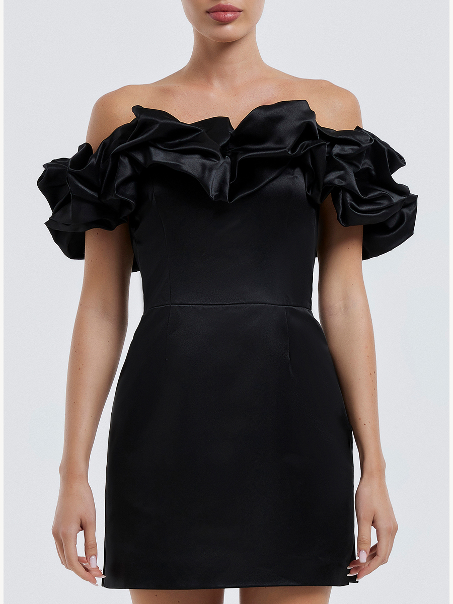 Платье однотонное