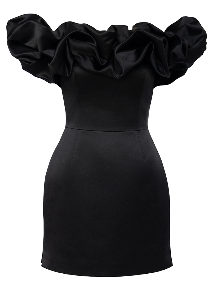 Платье однотонное