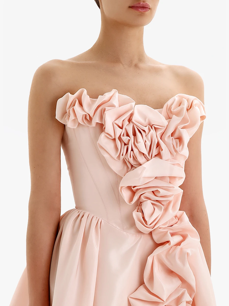 Платье атласное