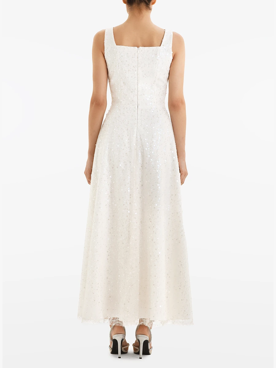 Платье Clarté с пайетками и бисером