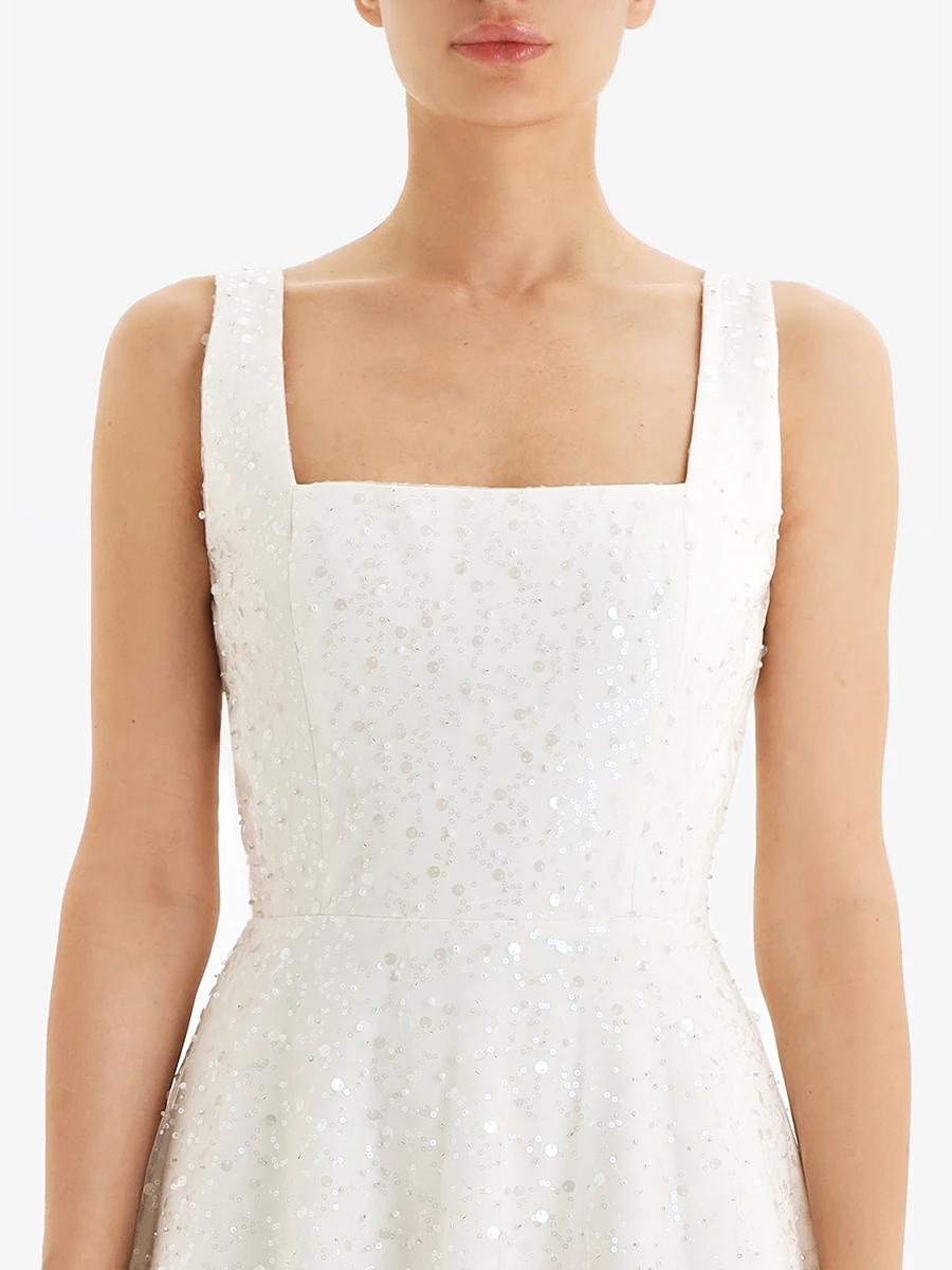 Платье Clarté с пайетками и бисером