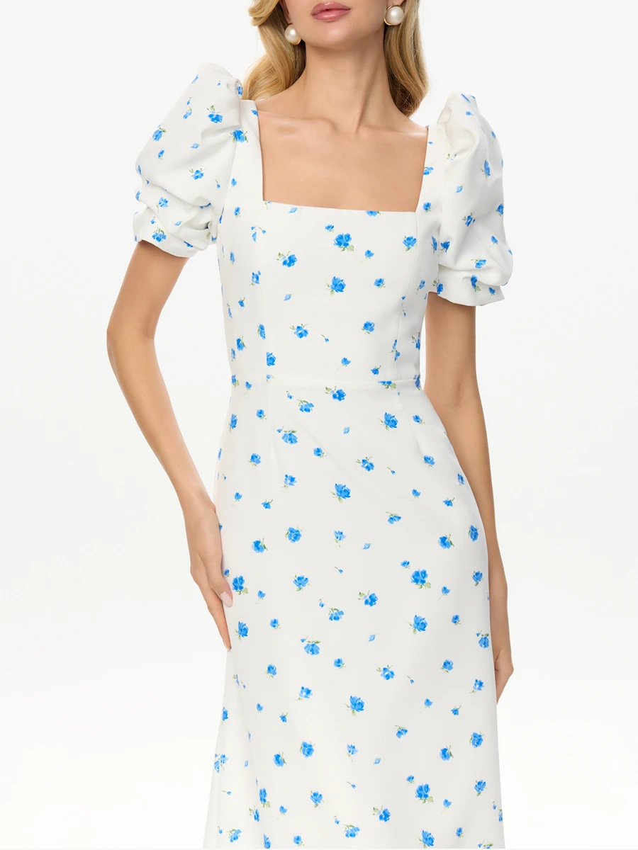 Платье с принтом