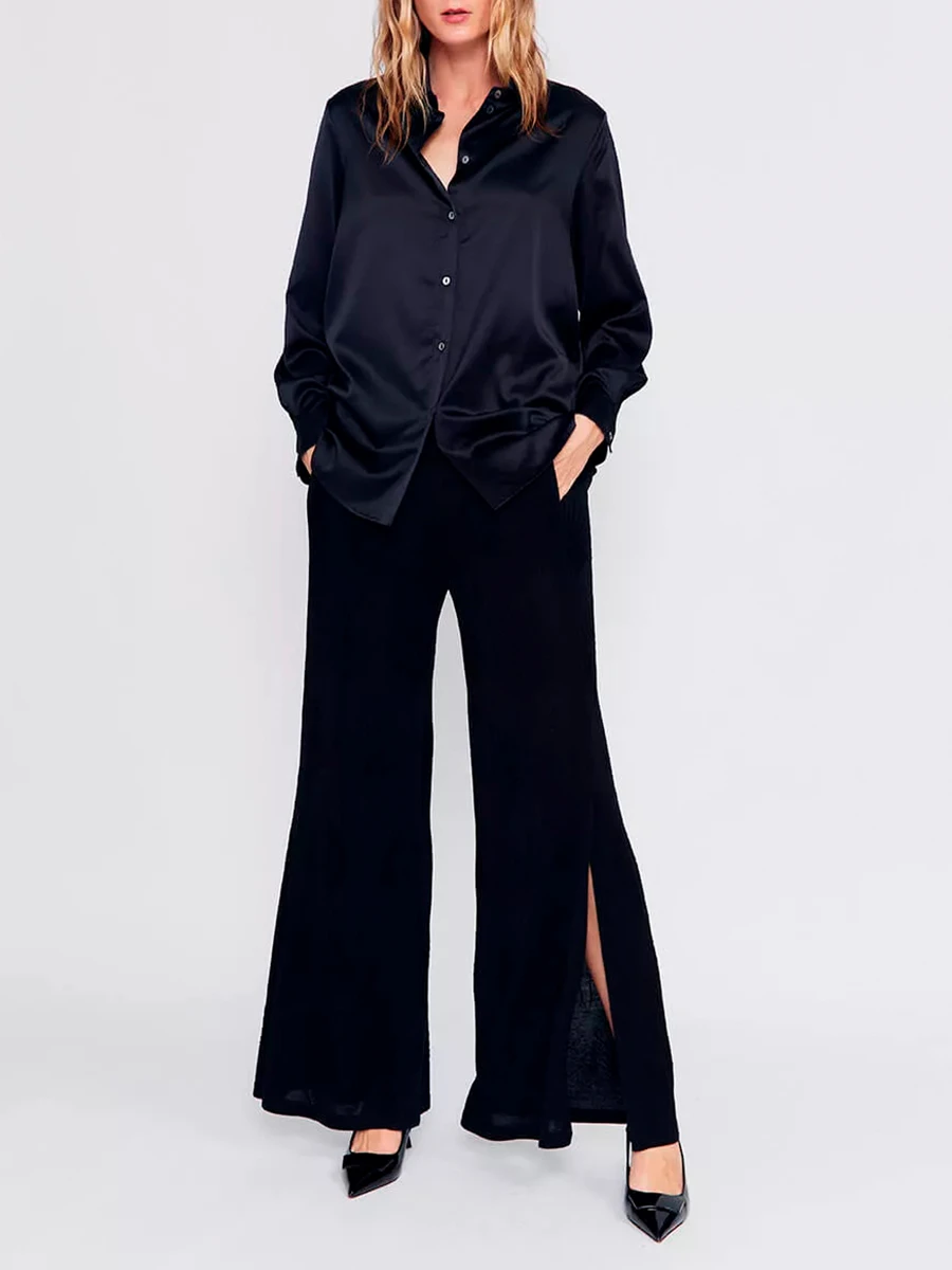 Брюки шелковые