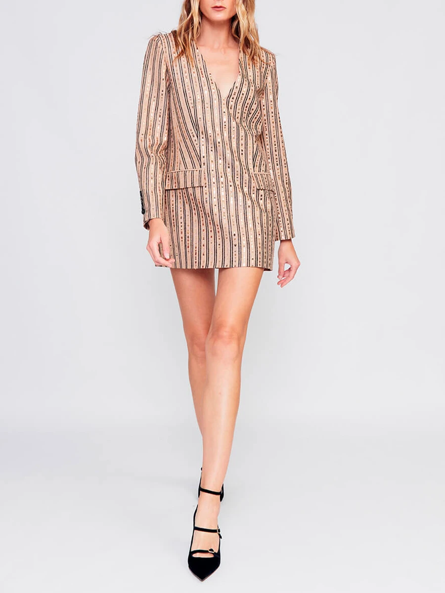 Платье из вискозы и льна