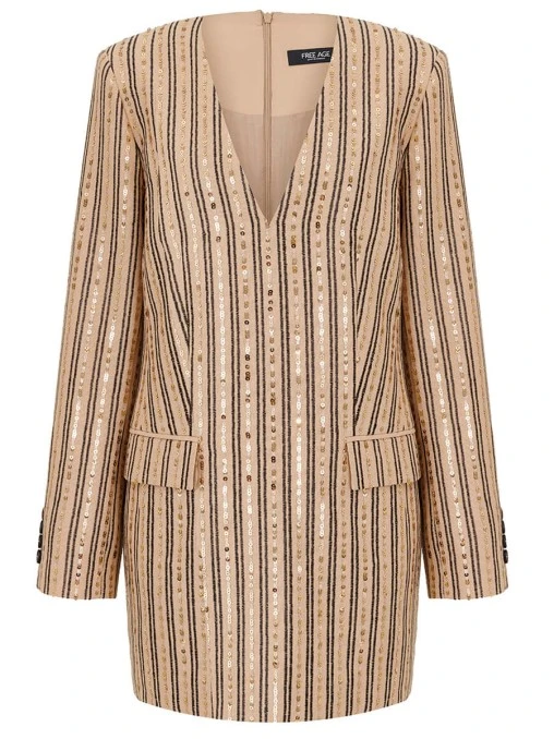 Платье из вискозы и льна FREE AGE