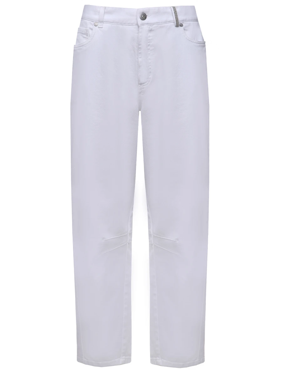 Джинсы-бойфренд хлопковые