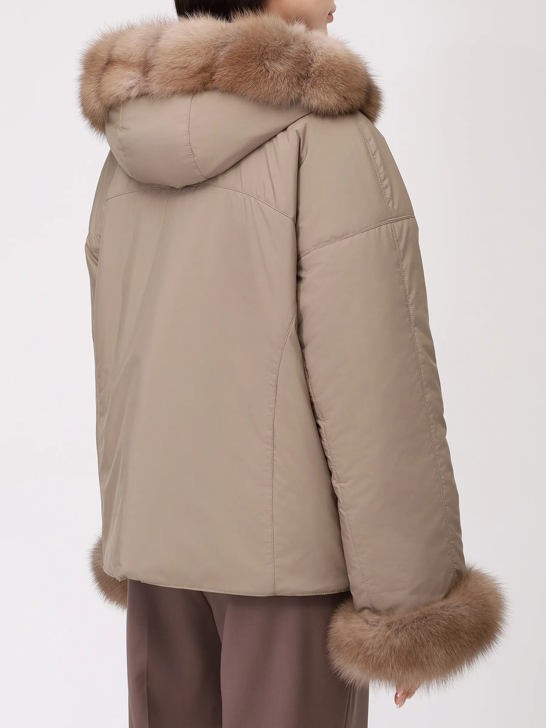 Куртка с мехом норки и соболя