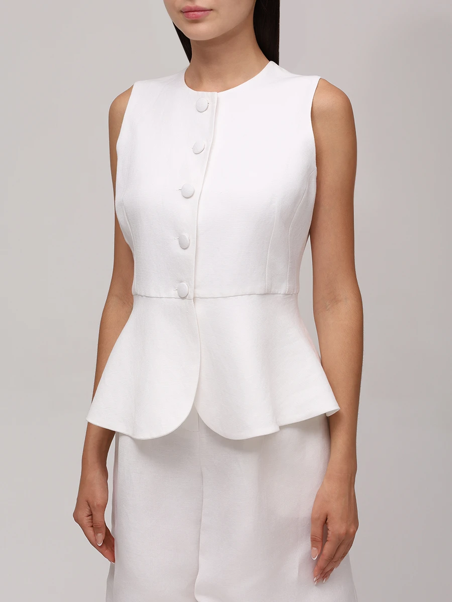 Жилет льняной