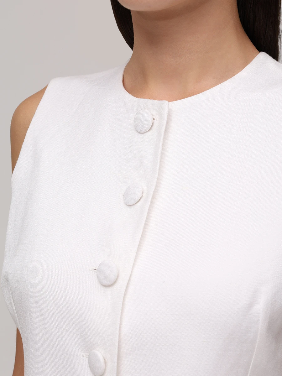 Жилет льняной