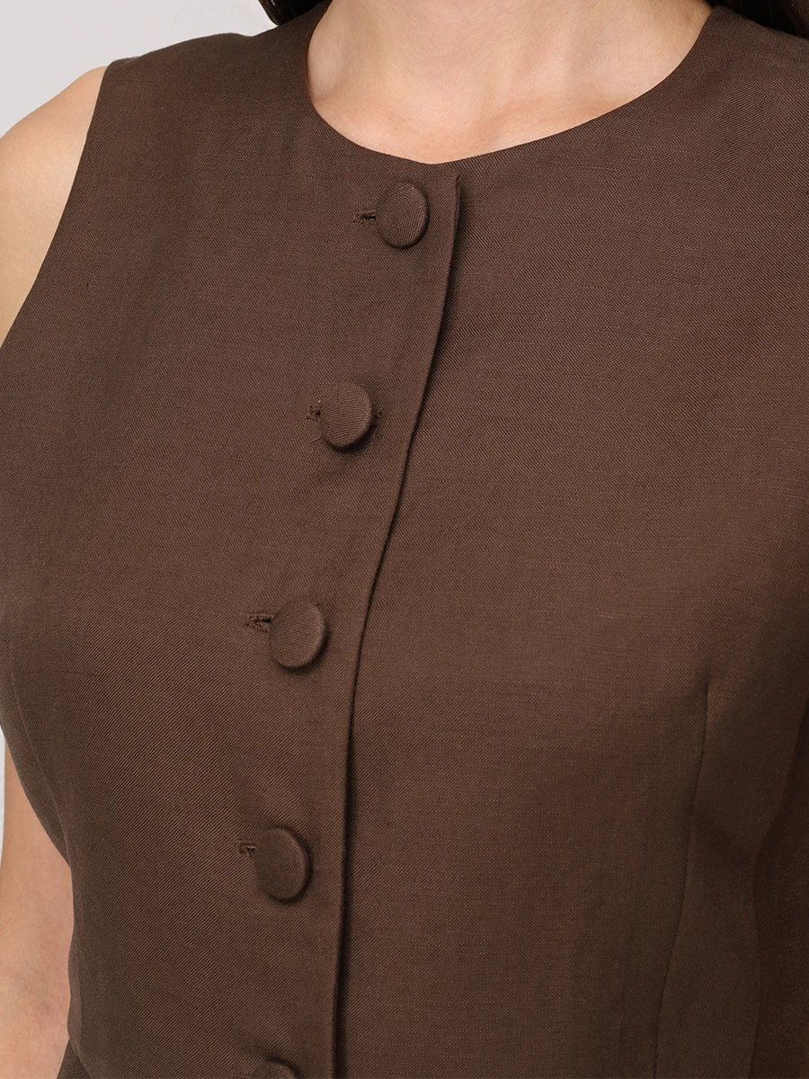 Жилет льняной