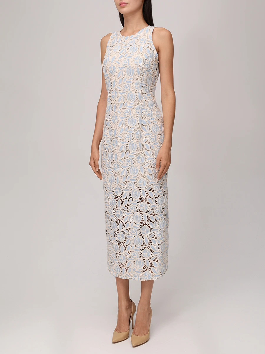 Платье-футляр кружевное