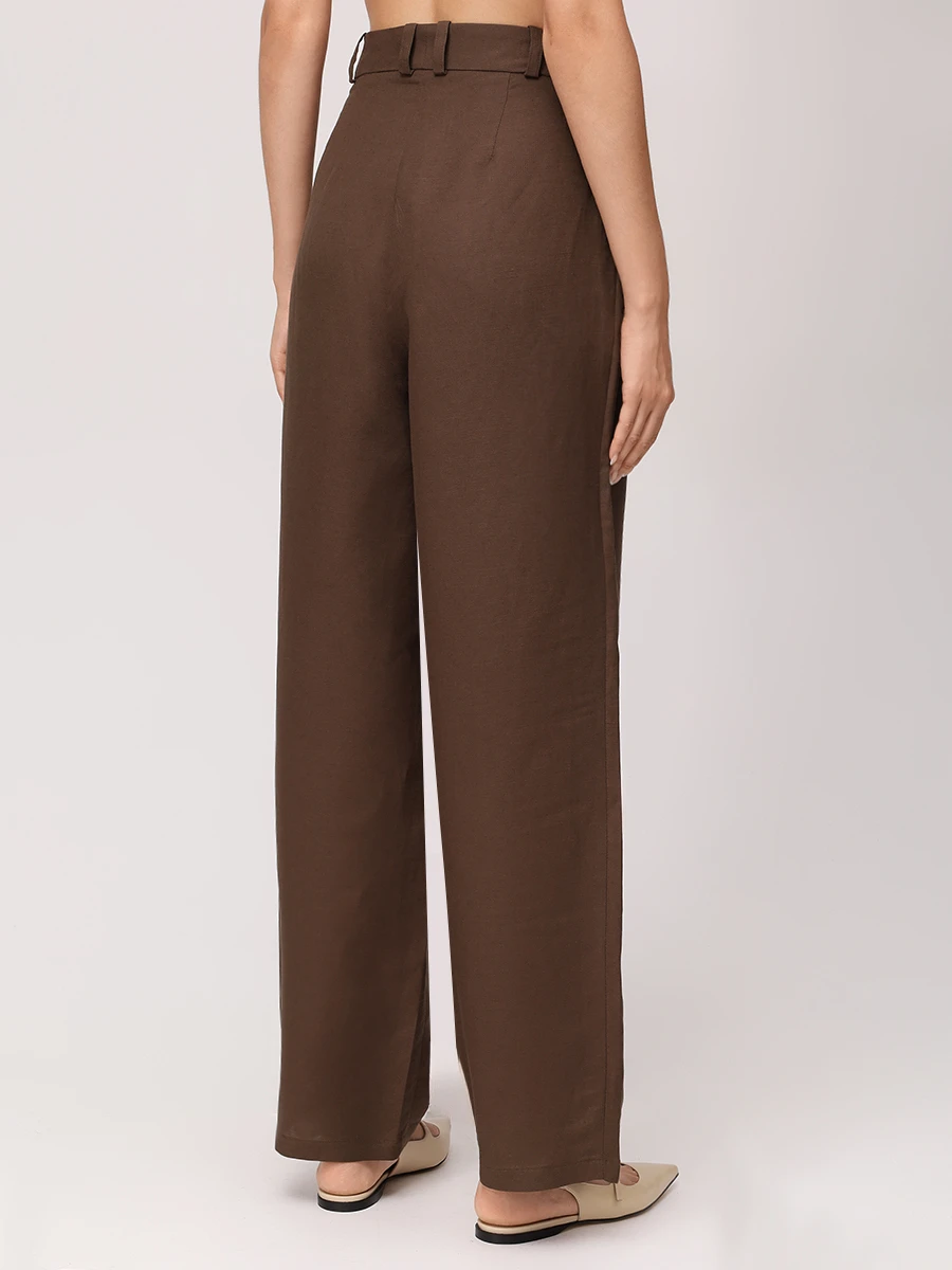 Брюки льняные