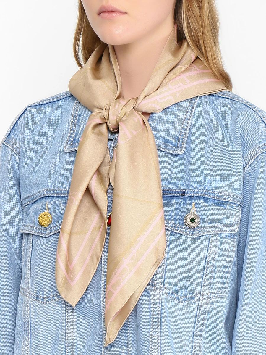 Платок-каре Frisson из шелка