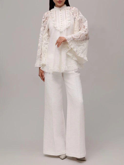 Блуза с кружевом ZIMMERMANN