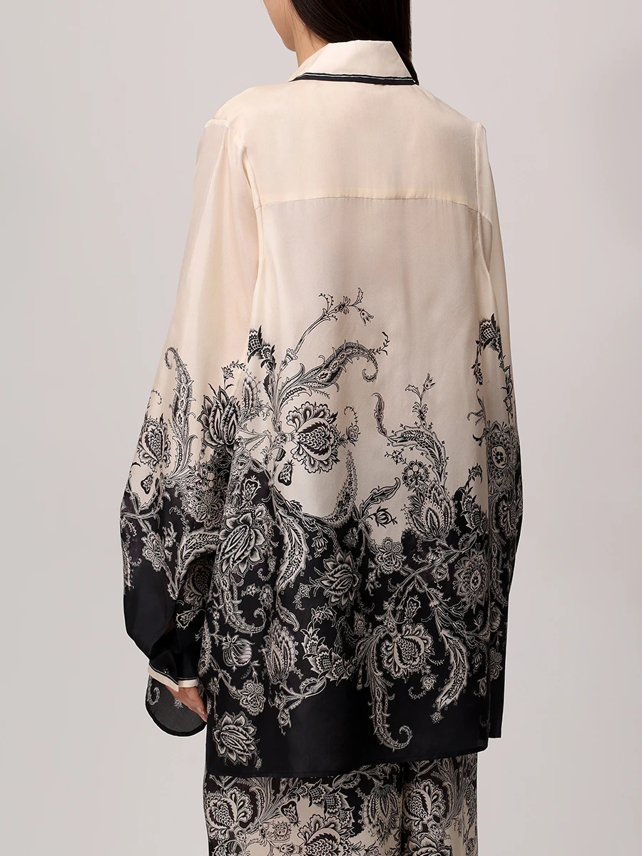 Рубашка шелковая