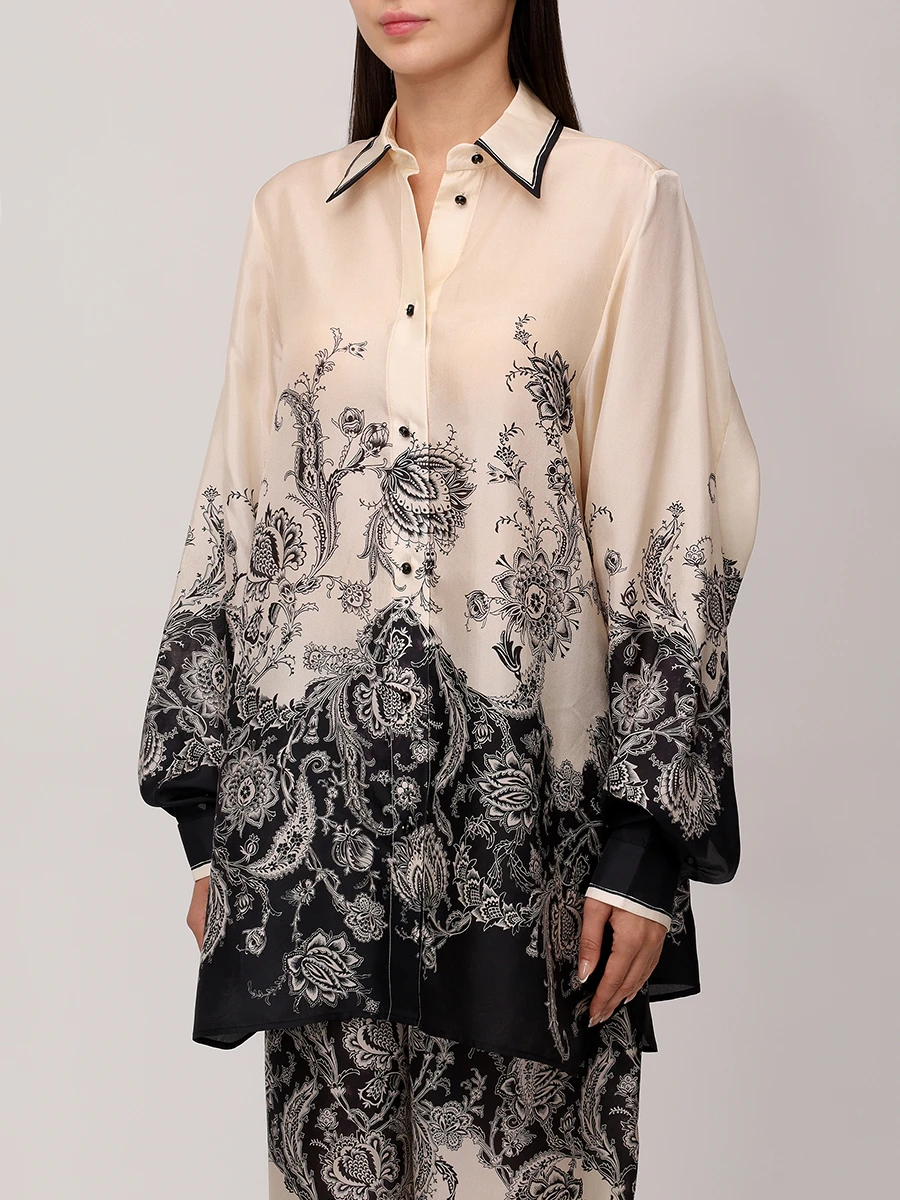 Рубашка шелковая