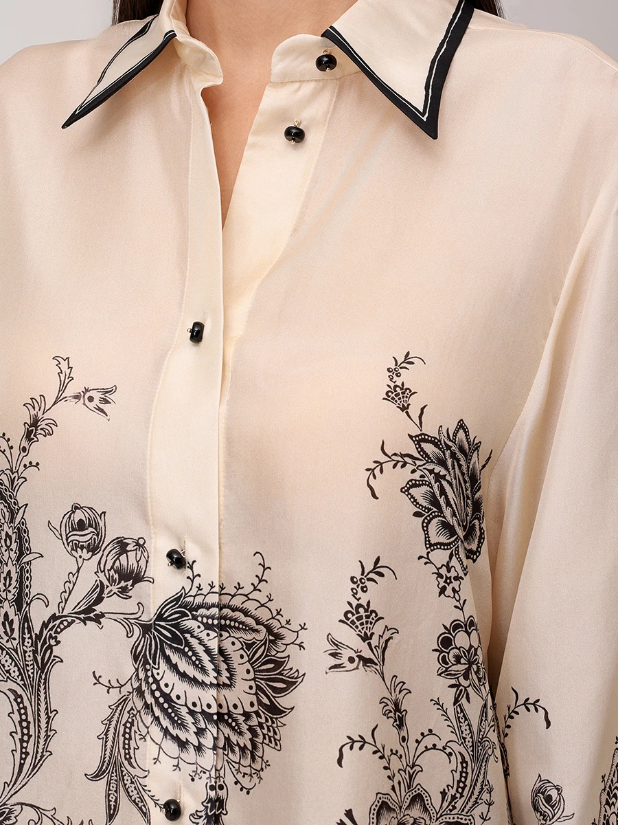 Рубашка шелковая