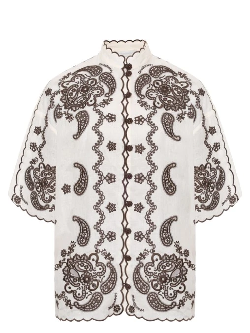 Рубашка льняная ZIMMERMANN