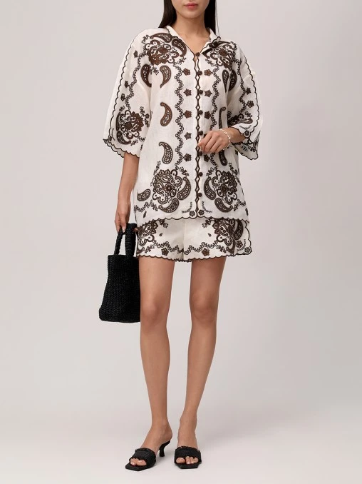 Рубашка льняная ZIMMERMANN