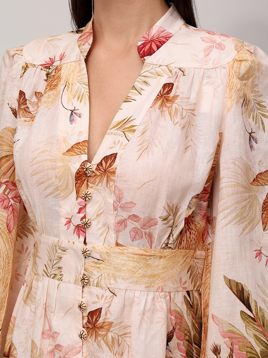 Платье льняное