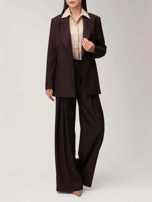 Брюки в полоску SEVEN LAB