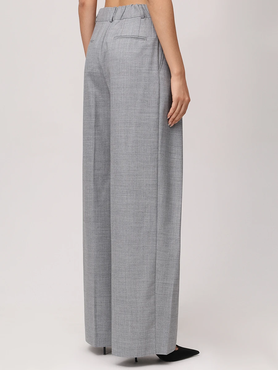 Брюки однотонные