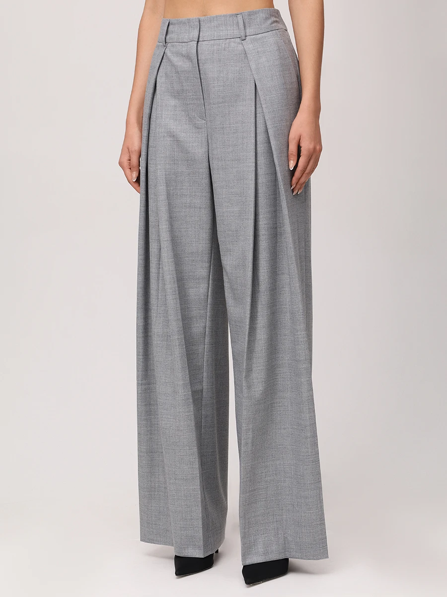 Брюки однотонные