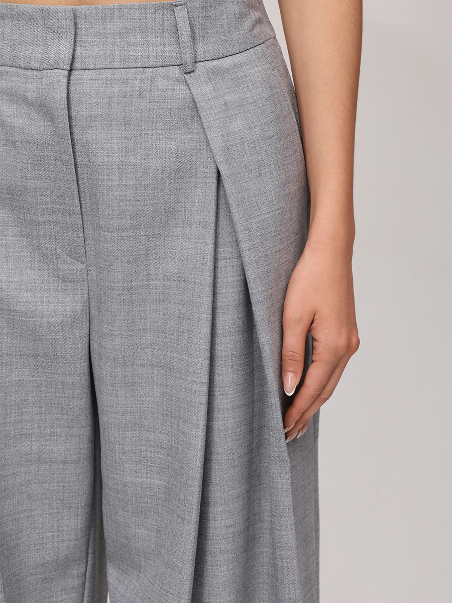 Брюки однотонные